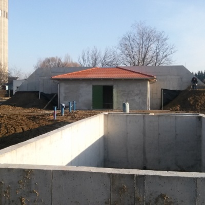 Központi telep építési fázisban 2.
